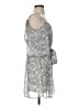 XXI 100% Polyester Paisley Gray Silver Casual Dress Size S - photo 4