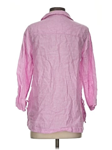 Sigrid Olsen 3/4 Sleeve Button-Down Shirt (view 2)