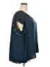 DR2 100% Polyester Blue Short Sleeve Blouse Size 3X - photo 4