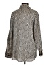 Sanctuary 100% Polyester Chevron-herringbone Silver Long Sleeve Blouse Size M - photo 2