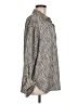Sanctuary 100% Polyester Chevron-herringbone Silver Long Sleeve Blouse Size M - photo 4