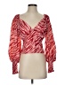 Slate & Willow 100% Polyester Red 3/4 Sleeve Blouse Size S - photo 1