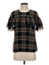 J.Crew 100% Polyester Black Short Sleeve Blouse Size 4 - photo 1