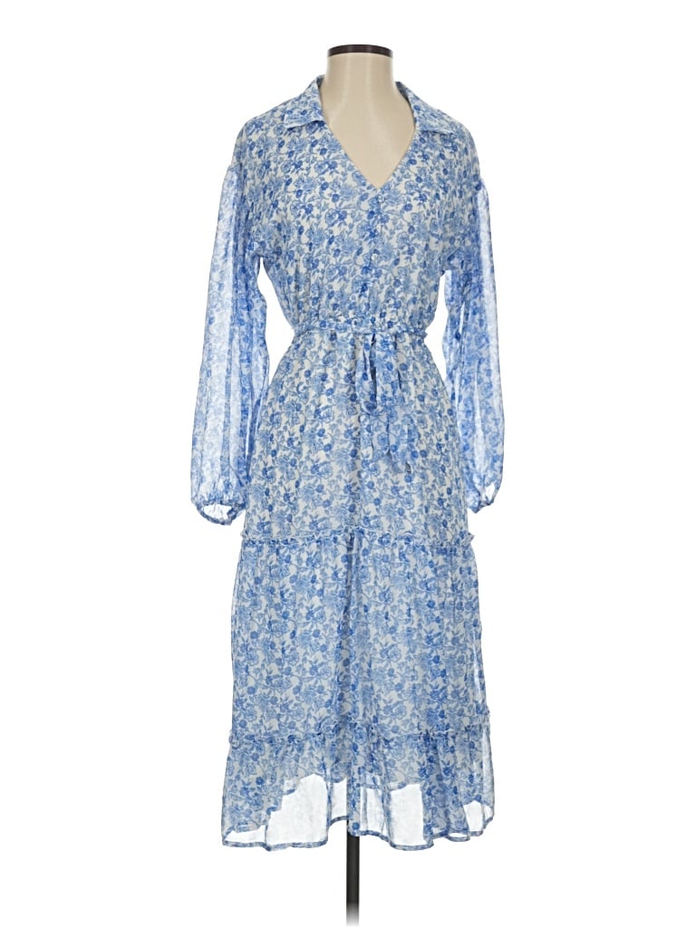 Pre-owned Mi Ami Casual Dress In Blue