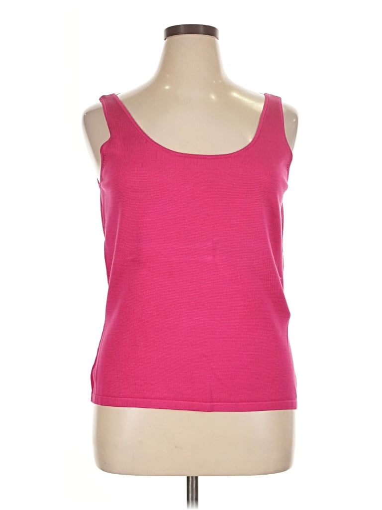 Pre-owned Talbots Tank Top Pink Sweetheart Neckline Tops