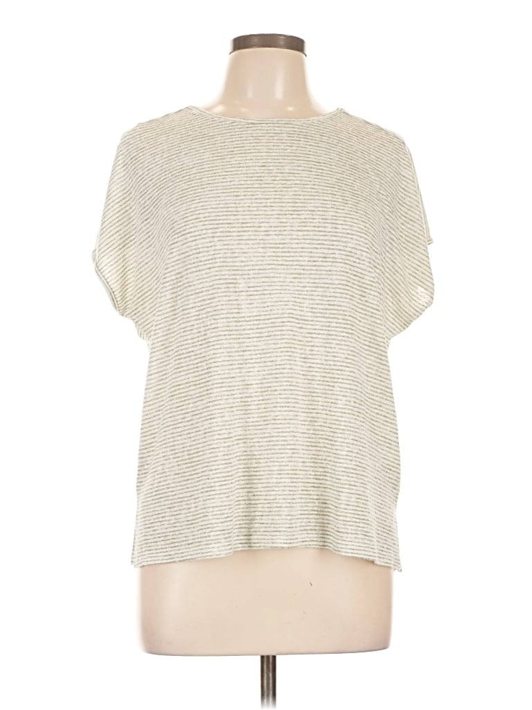 Pre-owned Korye Short Sleeve Turtleneck In White