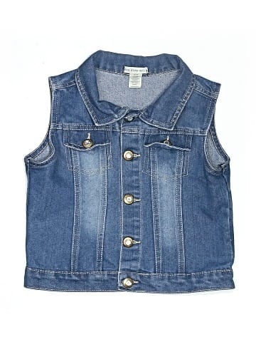 One Step Up Denim Vest (view 1)