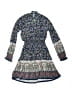 Xtraordinary 100% Polyester Paisley Blue Dress Size 10 - photo 2