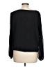 Kaari Blue 100% Polyester Black Long Sleeve Blouse Size L - photo 2