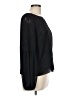 Kaari Blue 100% Polyester Black Long Sleeve Blouse Size L - photo 4
