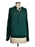 Great Jones 100% Polyester Green Long Sleeve Blouse Size XS - photo 1