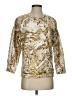 Bassike 100% Cotton Paisley Gold Pullover Sweater Size Sm (1) - photo 1