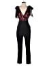 Harlyn Metallic Black Jumpsuit Size S - photo 1