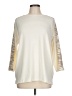 Weekends by Chico's Ivory Sweatshirt Size Lg (2) - photo 1