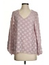 Vine & Love 100% Polyester Polka Dots Pink 3/4 Sleeve Blouse Size S - photo 1