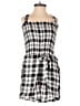 J for Justify Checkered-gingham Gray Romper Size M - photo 1