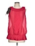 Ann Taylor LOFT 100% Polyester Red Sleeveless Blouse Size L - photo 1