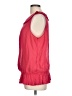 Ann Taylor LOFT 100% Polyester Red Sleeveless Blouse Size L - photo 5
