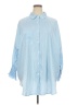 Unbranded 100% Polyester Blue 3/4 Sleeve Blouse Size 5X - photo 1