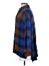 BDG 100% Rayon Plaid Blue Long Sleeve Button-Down Shirt Size S - photo 5