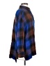 BDG 100% Rayon Plaid Blue Long Sleeve Button-Down Shirt Size S - photo 4