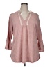 Weekend Suzanne Betro Pink 3/4 Sleeve Blouse Size 1X - photo 1