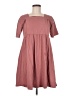 Assorted Brands Solid Pink Casual Dress Size M - photo 1
