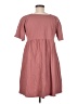 Assorted Brands Solid Pink Casual Dress Size M - photo 2
