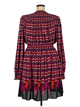 chinese dress ladies Black and Pink Long Sleeve Midi Dress