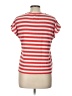 Bobeau Stripes Red Short Sleeve T-Shirt Size L (petite) - photo 2