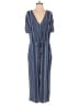 Express Stripes Blue Jumpsuit Size M - photo 1