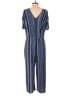Express Stripes Blue Jumpsuit Size M - photo 2