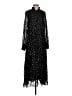 Zara Stars Black Cocktail Dress Size XS - photo 1