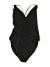 ASOS Solid Black One Piece Swimsuit Size 12 - photo 2