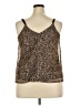 Torrid Brown Sleeveless Blouse Size 2X Plus (2) - photo 2