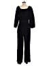 Any Body 100% Cotton Solid Black Jumpsuit Size S - photo 2