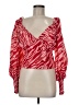 Slate & Willow 100% Polyester Red Long Sleeve Blouse Size M - photo 1