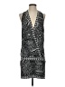 BCBGMAXAZRIA Graphic Black Cocktail Dress Size S - photo 1