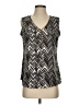 Perseption Concept Silver Sleeveless Blouse Size S - photo 1