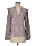 Mystree 100% Polyester Purple Long Sleeve Blouse Size S - photo 1