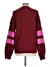 John & Jenn Color Block Burgundy Pullover Sweater Size L - photo 2
