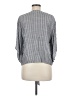 Gap Stripes Gray 3/4 Sleeve Blouse Size M - photo 2