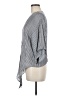 Gap Stripes Gray 3/4 Sleeve Blouse Size M - photo 5