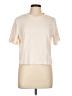 Unbranded Solid Ivory Short Sleeve T-Shirt Size L - photo 1