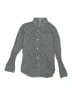 Thomas Mason for Crewcuts 100% Cotton Checkered-gingham Gray Long Sleeve Button-Down Shirt Size 12 - photo 1