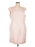 Escada Solid Pink Cocktail Dress Size EU 44 / US 14 - photo 1
