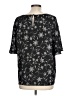 Vince Camuto 100% Polyester Black Short Sleeve Blouse Size L - photo 2