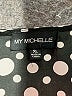 My Michelle 100% Polyester Polka Dots Black Short Sleeve Blouse Size XL - photo 7