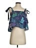 Warm 100% Cotton Blue Sleeveless Blouse Size XS (estimated) - photo 1