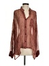 Gypsy 05 Brown Long Sleeve Blouse Size S - photo 1